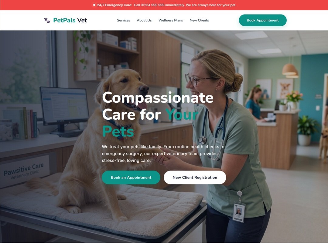PetPals Veterinary — Veterinary Turnkey Site by Kentmedia
